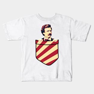 Mark Twain In My Pocket Kids T-Shirt